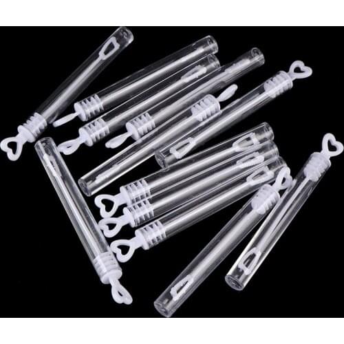 12pcs/lot Empty Bubble Soap Bottles Wedding Favors Baby Shower Birthday Party Decoration Kids Toy Bubbles Maker Outdoor Fun