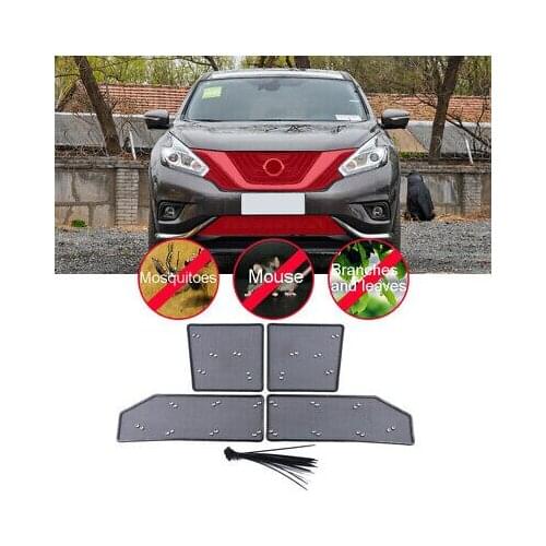 Front Grille Insert Net Car Insect Screening Mesh 4pcs For Nissan Murano 15-20