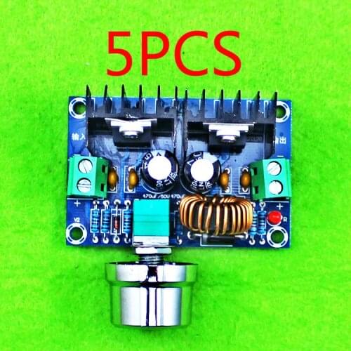 5PCS Max 8A 200W DC-DC Step Down Buck Converter Power Supply XL4016 PWM Adjustable 4-40V To 1.25-36V Step-Down Board Module