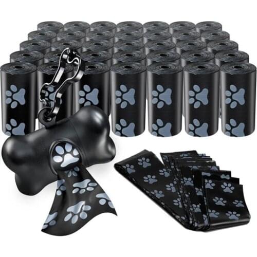 50Rolls Dog Poop Bags Pet Waste Garbage Bags Biodegradable Outdoor Carrier Holder Dispenser Clean Pick up Tools Pet Accessories