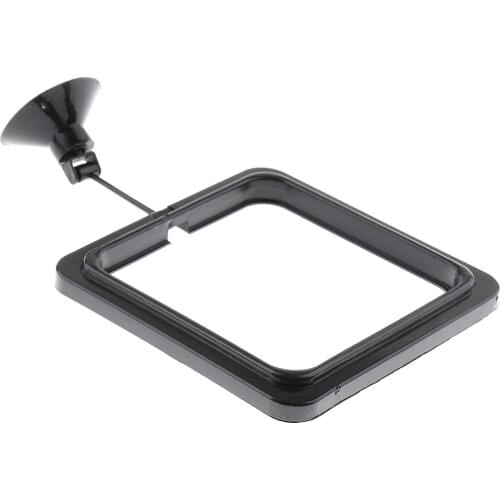 Aquarium Fish Tank Fishes Feeding Floating Foods Aquarium Feed Ring Black