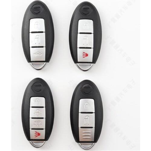 Smart Remote Key Shell Case 2 3 4 Buttons For Nissan Rogue Teana Sentra Versa Fob Car Key Cover Keyless Entry With Blade