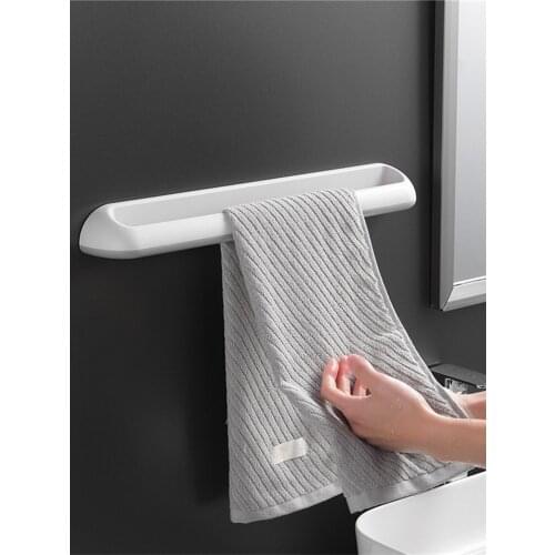 Bathroom Towel Holder Creative Seamless Wall-mounted Towels Heels Slippers Rack Kitchen Bathroom Storage Rack Accessories