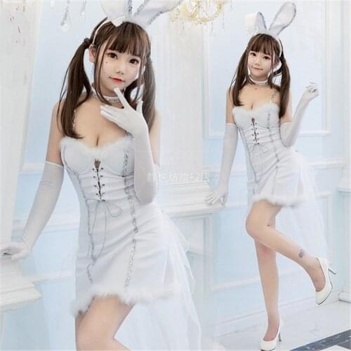 Women Rabbit Bunny Girl Anime Sexy Dress Cosplay Costumes Party Erotic Outfit Fancy Halloween Costume Maid Waitress Uniform