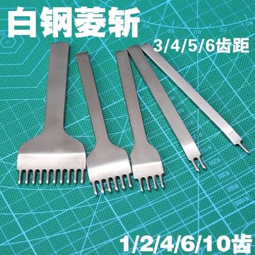 DIY Leather Tool Pricking Irons 3/4/5/6mm Skeet Scrubber Printing Arts Crafts Sewing Leathercraft Punching