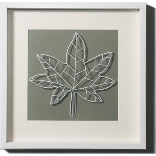 Art of home decoration with 3D metal flowers and trees