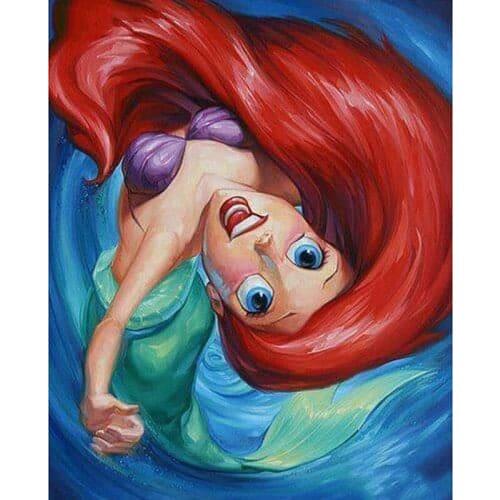 Full Square/Round Drill 5D DIY Diamond Painting "Cartoon Mermaid" 3D Rhinestone Embroidery Cross Stitch 5D Home Decor
