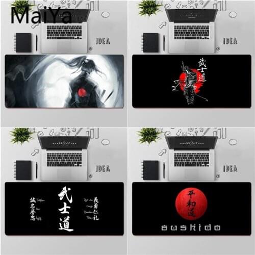 Maiya Japanese Bushido Samurai Gamer Speed Mice Retail Small Rubber Mousepad Free Shipping Large Mouse Pad Keyboards Mat