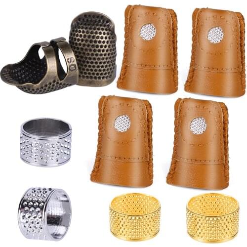 LMDZ Retro Finger Protector Antique Thimble Ring Handworking Needle Copper Sewing Thimble For DIY Sewing Tools Accessories