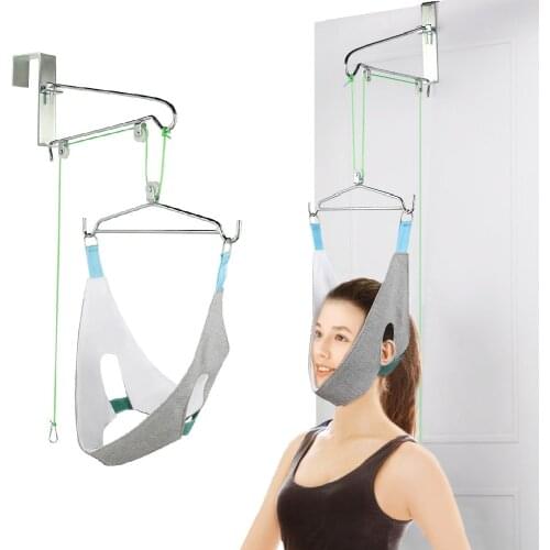 Over Door Neck Massager Cervical Traction Device Kit Neck Back Correction Stretcher Adjustment Chiropractic Back Head Massager