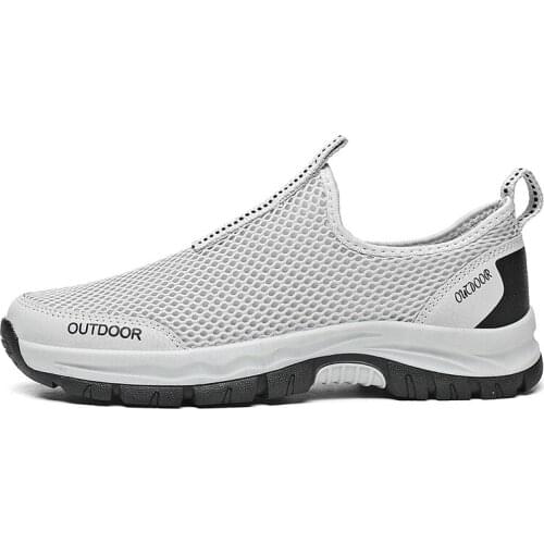 Mens Vulcanize Shoe Sneakers Summer Mesh Casual Shoes Breathable Rubber Non-slip Lightweight Shoes 2021 Men Loafers Footwear