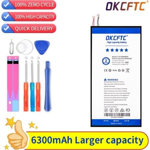 6300mAh Original Replacement Tablet Battery LIS1569ERPC For SONY Xperia Z3 Tablet Compact SGP611 SGP621 Genuine Tablet Battery