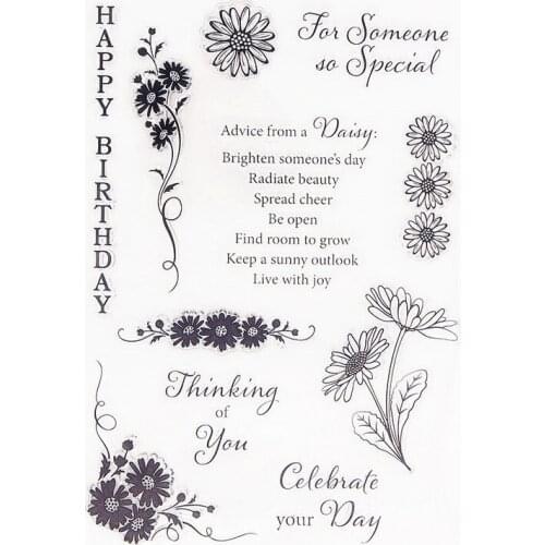 15x21cm Love Poetry Clear Stamps Transparent Seal Silicone Seal TPR Christmas Wedding Roller Stamps DIY Scrapbook Album Card