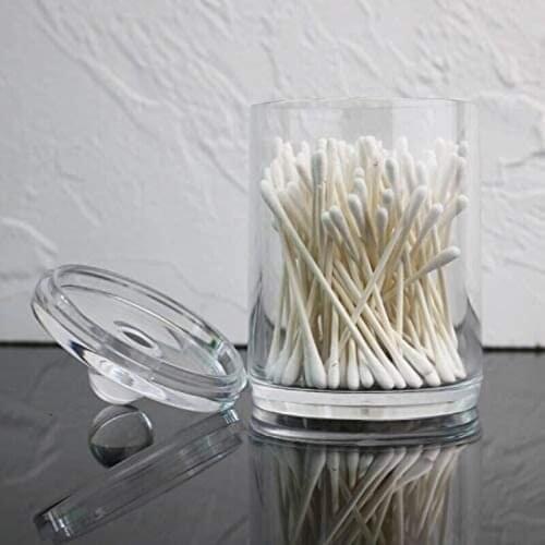 Clear Cotton Swab Q-tip Holder Box Makeup Organizer Cosmetic Storage Durable Hot Acrylic Lightweight