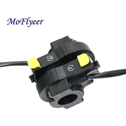 MoFlyeer Motorcycle Handlebar 7/8'' ATV Bike Horn Starter Kill Switch On Off Button Nice Motorbike Accessories
