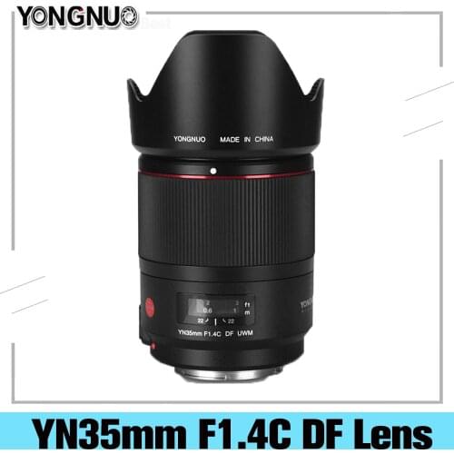 YONGNUO YN35mm F1.4C DF UWM Wide Angle Prime Lens for Canon DSLR Camera 35mm F1.4 DF UWM Ultrasonic Wave Motor Wide-Angle AF MF