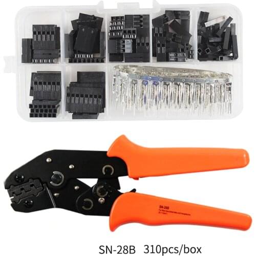 SN-28B 310PCS/620PCS dupont crimping tool kit jst xh crimp pliers terminal ferrule crimper wire terminals clamp kit tool