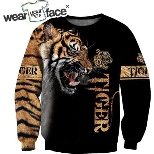 Tiger Skin 3D All Over Printed Sweatshirts Zipper Hoodies Tracksuits Shorts Casual Sports Streetwear Vocation Unisex Clothing