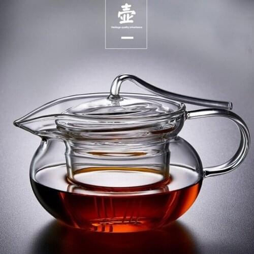 Heat Resistant Glass Teapot With Stainless Steel Tea Infuser Filter Flower Tea Kettle Kung Fu Tea Set Puer Oolong Teapot