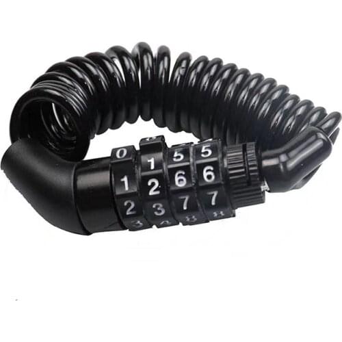 Bicycle lock motorcycle password cable luggage security code mtb wire safety helmet lock accessories cycling combination