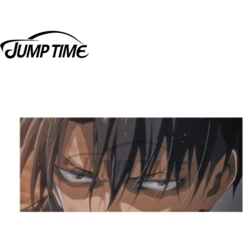 JumpTime 13 x 5.6 cm Levis Eyes Fine Decal DIY Car Stickers Waterproof Anime For VAN ATV Scratch-Proof Creative Decoration