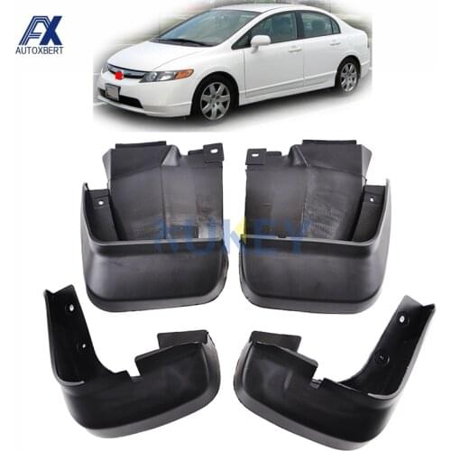 XUKEY Mud Flaps For Honda Civic 2006-2011 Mudflaps 2007 2008 2009 2010 Splash Guards Mudguards Fender Front Rear Mud Flap