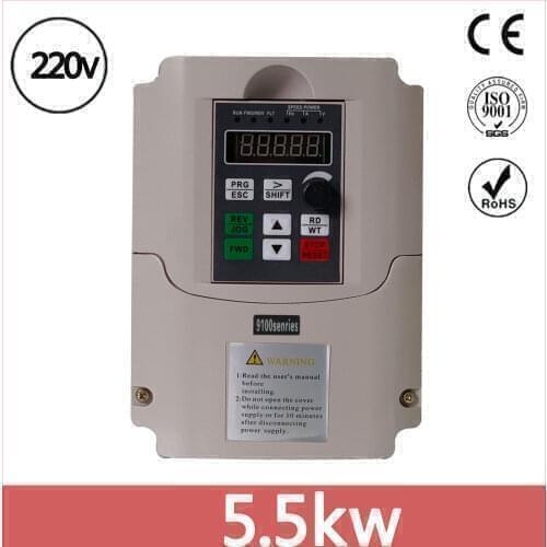 1.5KW/2.2KW/4KW/ 220V Single-phase inverter input VFD 3 Phase Output Frequency Converter Adjustable Speed 1500W 220V Inverter