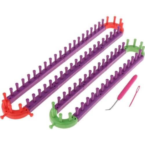 1 Sets /20pcs Arbitrary Combination Scarf Hat Sock Knitter Knitting Machine Loom Wool Yarn Art Crafts Making Tools