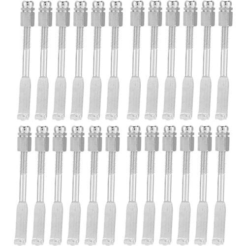 24 Pcs Standard Banjo Hooks,Adjustable Banjo Hooks Banjo Hook Holder Banjo Flat Hooks Parts Accessories