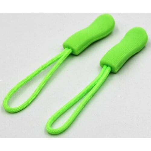 30 Pcs/Bag Wholesale PVC Zipper Pull Cord Zipper Pull Puller End Fit Rope Tag Fixer Zip Cord Mix Color for Garment Bags