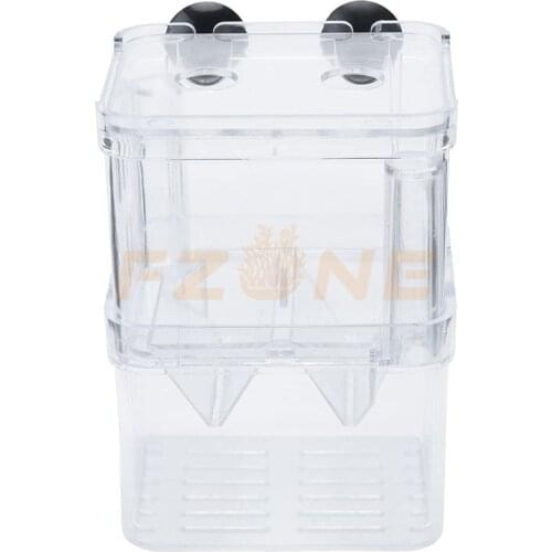 Aquarium High Clear Breeder Box for Fish Tank Breeding Incubator Small Fish Hatchery Divider for Clownfish Injured Fish