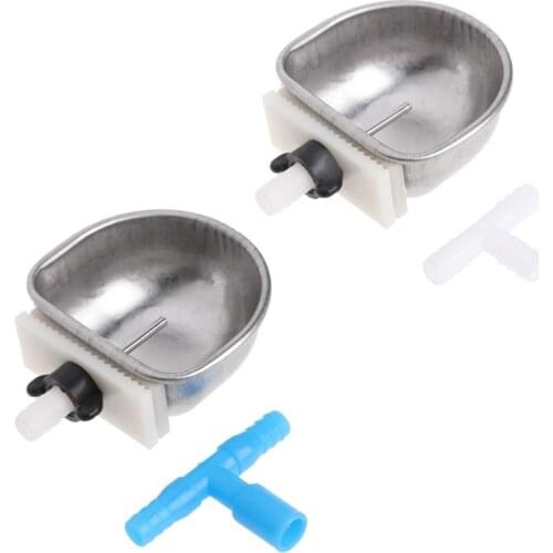 Rabbit Automatic Drinker Water Feeder Fix Bowl Stainless Steel T Joint Equipment