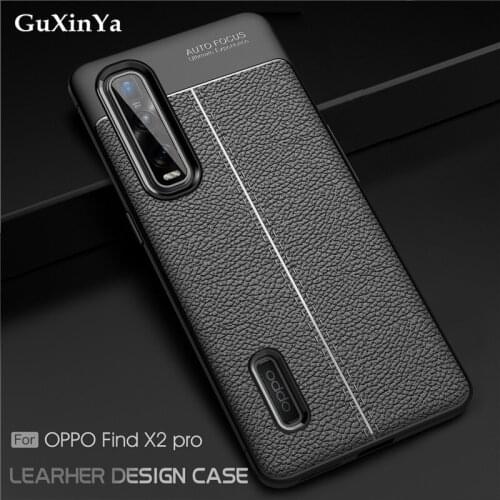 Find X2 Pro Phone Case For Oppo Find X2 Pro Cover Luxury Leather ShockProof TPU Back Protective Case Find X2 Pro Fundas Capa