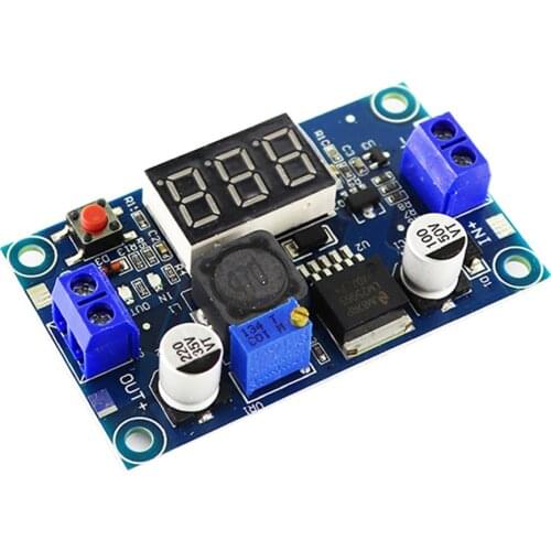 DC-DC Buck Step Down Module LM2596 DC/DC 4.0~40V to 1.25-37V Adjustable Voltage Regulator With LED Voltmeter