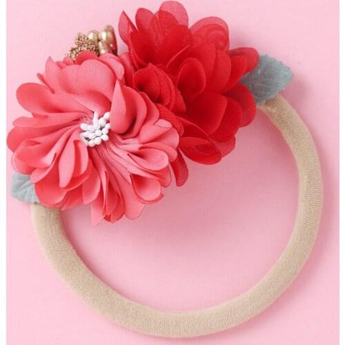 Elastic Headband for Baby Girl Big Flower Elastic Hairbands 5 color Flower for Children Hair Accessories Beautiful Gifts