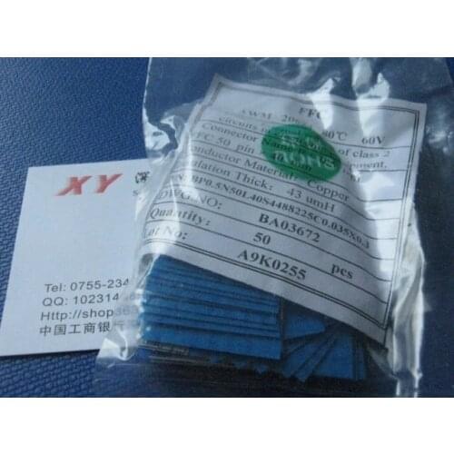 FFC 0.5pitch 50pin 40mm long type B Flexible Flat Cable For TTL LCD DVD Computer Printer AWM 80C 60V VW-1