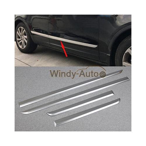 Fit For Land Rover Discovery 5 2017 2018 Chrome Body Side Molding Cover Trim