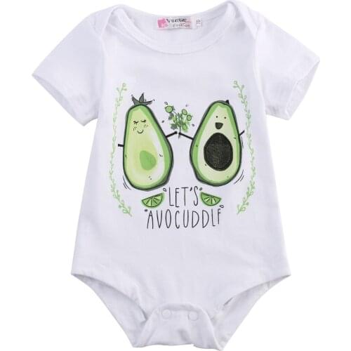 Summer Newborn Kids Baby Boys Girls Infant Bodysuits Cotton Casual Printed Toddler Infant Jumpsuit Clothes Outfits Set