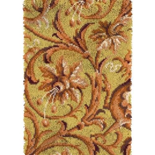 Latch hook rug Carpet Embroidery kits cross stitch with Pre-Printed flower Pattern Tapestry Home decoration Floral Hook mat Rug