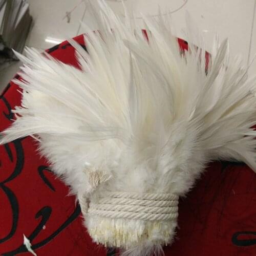 Hot sales wholesale 20pcs pretty 4-6 inches / 10-15cm Rice white Pheasant neck feathers DIY clothing hat decoration