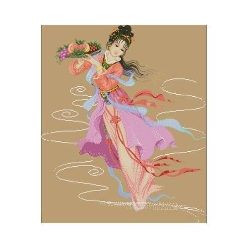 Magus Birthday counted 11CT 14CT 18CT 28CT light coffee aida Cross Stitch embroidery needlework Sets home decor