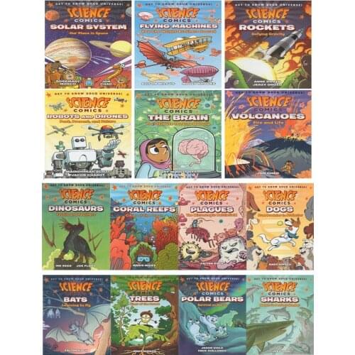 Science Comics Series 14-Book Set,exciting and Educational 14-book Set of Science Comics,English Picture Books for children