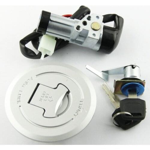 Motorcycle Seat Lock Key Set Fuel Gas Cap Kit Ignition Switch For Honda CBF125 2009 2010-2013 35010-KWF-950 High Quality Parts