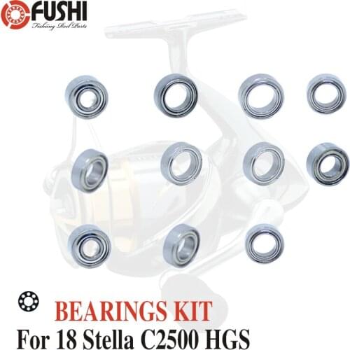 Fishing Reel Stainless Steel Ball Bearings Kit For Shimano 14 Stella C2500 HGS / 03282 Spinning reels Bearing Kits