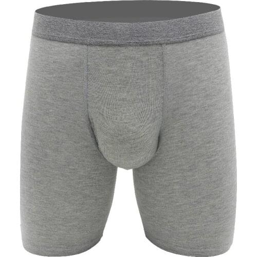 Mens Modale underwear plus long flat-angle pants loose Euro pants breathable comfort