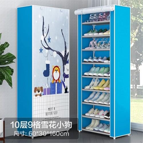 New Household Shoe Rack Cloth Shoe Cabinet Multi-Layer Storage Cabinet Dust-Proof Combination Shoe Rack Shoemaker
