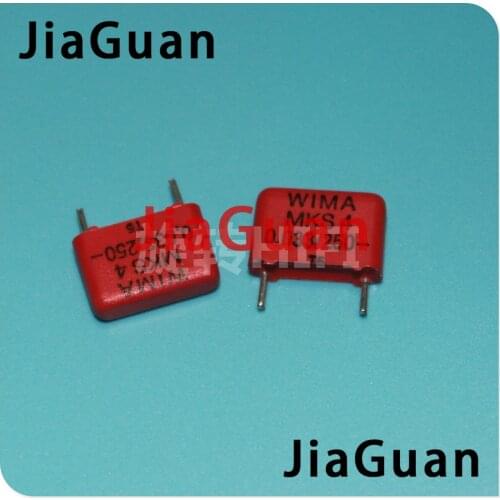 10PCS RED WIMA MKS4 0.033UF 250V PCM10 original new MKS-4 333/250V P10mm audio 333 hot sale 0.033uf/250v 33NF