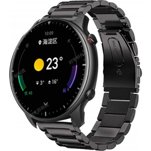 Original strap For Amazfit GTR2 watch band For Xiaomi Huami Amazfit GTR 47 Stratos 2 2S bracelet 22mm Stainless steel Wristband