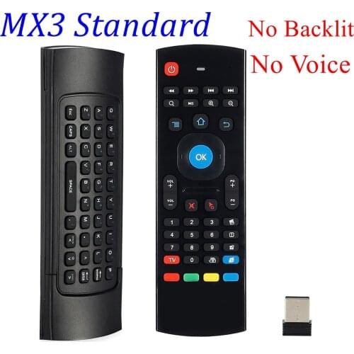 MX3 MX3-L Backlit Air Mouse T3 Smart Voice Remote Control 2.4G Wireless Keyboard For X96 mini T95 A95X H96 MAX Android TV Box
