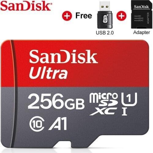 SanDisk Ultra 128GB 64GB 16GB 256GB Memory Cards in micro SD Card 32GB Class 10 80MB/S UHS-I microSDXC SDHC 100% Original